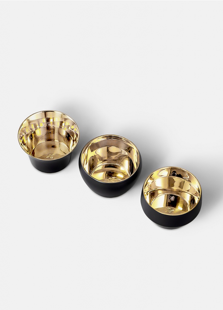 Skultuna Kin Ljuslykta 3 pack Black